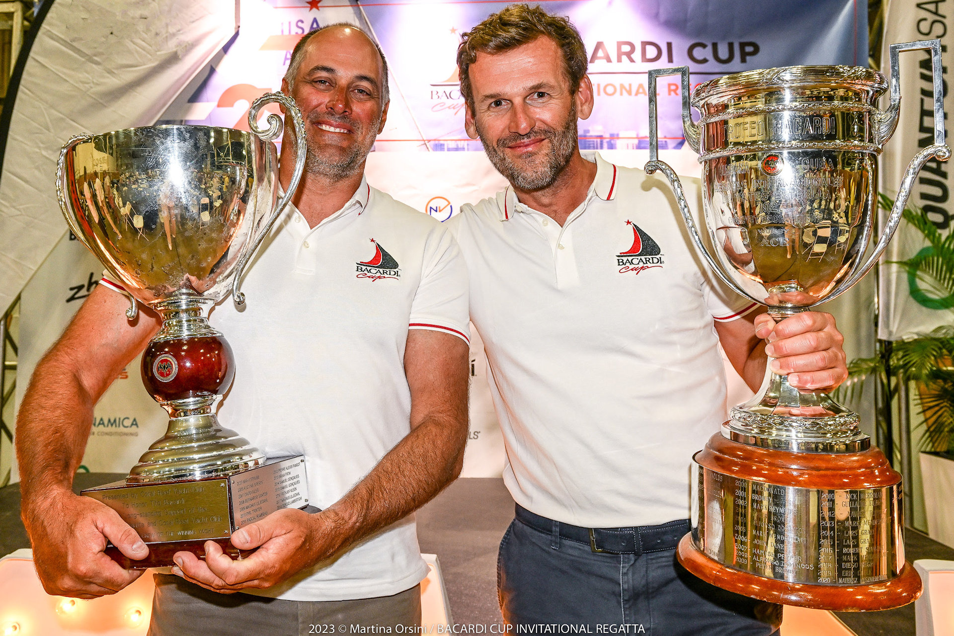 Mateusz Kusznierewicz & Bruno Prada make history by winning their fourth successive Bacardi Cup (c) Martina Orsini