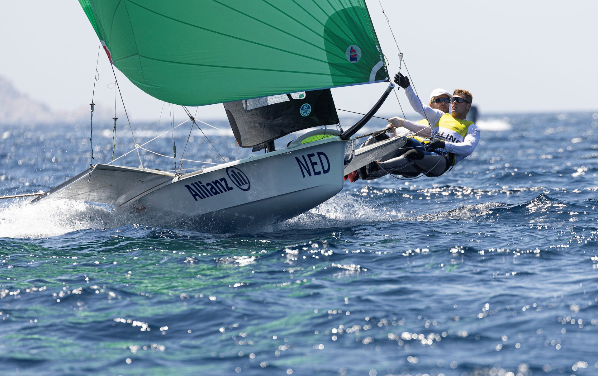 49er gold for Bart Lambriex and Floris van de Werken at the Paris 2024 Test Event (c) World Sailing